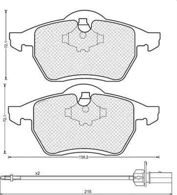 MAGNETI MARELLI Комплект тормозных колодок, дисковый тормоз 430216170313